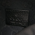 Gucci Waist Bag GG Canvas Black Red Green Sherry Line — view 4