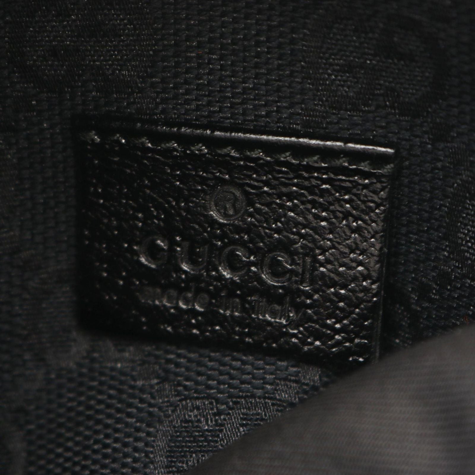 Gucci Waist Bag GG Canvas Black Red Green Sherry Line — view 4