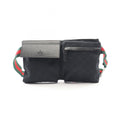 Gucci Waist Bag GG Canvas Black Red Green Sherry Line
