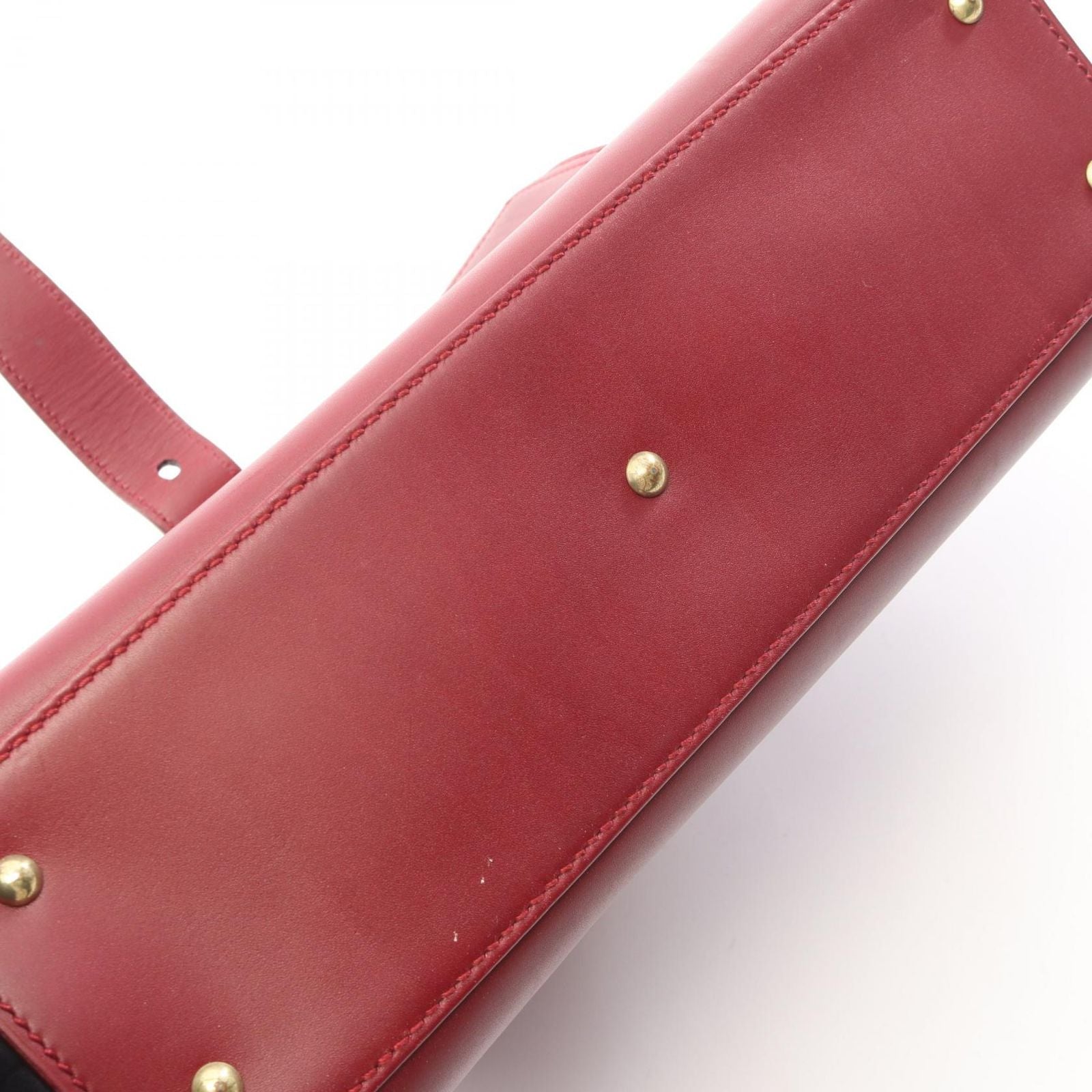 Gucci Bordeaux Leather Handbag a with Pouch — view 7