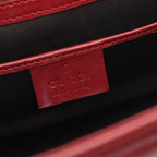 Gucci Bordeaux Leather Handbag a with Pouch — view 4