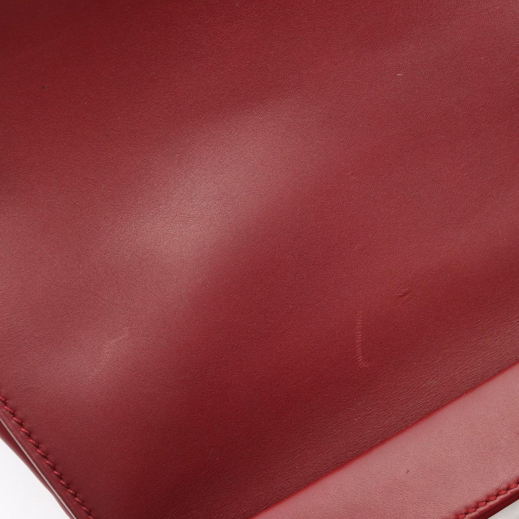 Gucci Bordeaux Leather Handbag a with Pouch — view 8