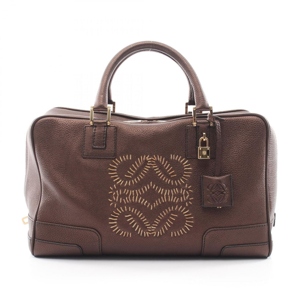 Loewe Handbag Amazona 36 Blanc Leather