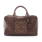 Loewe Handbag Amazona 36 Blanc Leather