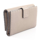 Fendi Bifold Wallet Peekaboo Selleria Gray Leather Hook — view 2