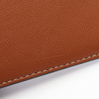 Celine Card Case Triomphe Brown Black Leather Holder with — view 7