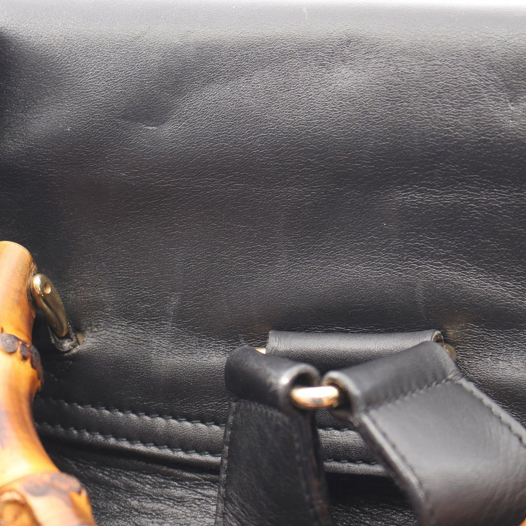 Gucci Backpack Bamboo 003 Black Leather — view 7