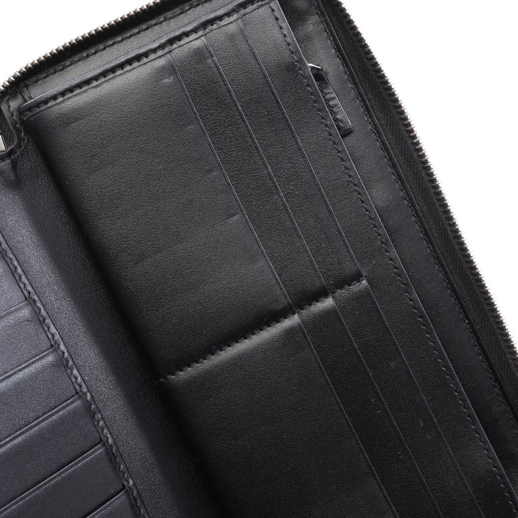 Gucci Round Wallet GG Embossed Black Leather — view 7