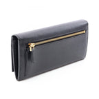 Prada Bifold Wallet Saffiano Triang Black Leather Triangle Logo — view 2