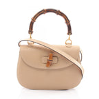 Gucci Handbag Vintage Bamboo 2-Way Leather