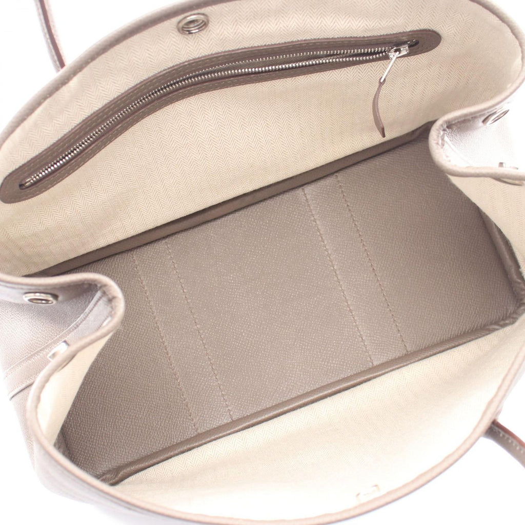 Hermes Tote Garden Party TPM Etain Leather Calf — view 3