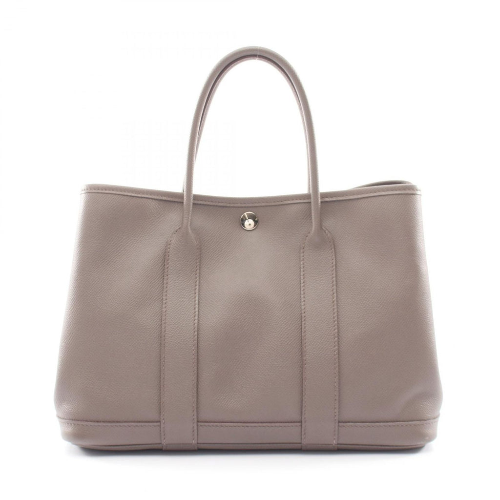 Hermes Tote Garden Party TPM Etain Leather Calf