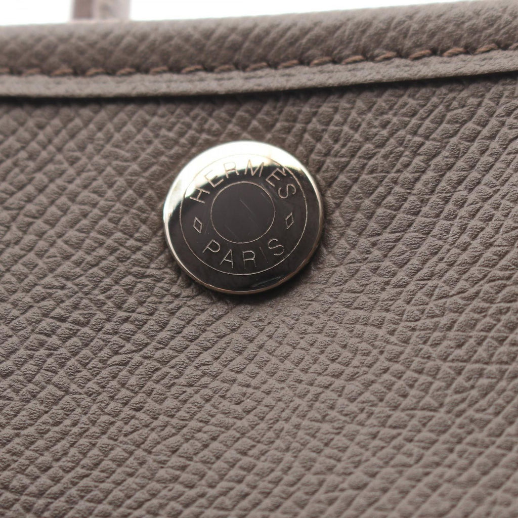 Hermes Tote Garden Party TPM Etain Leather Calf — view 9