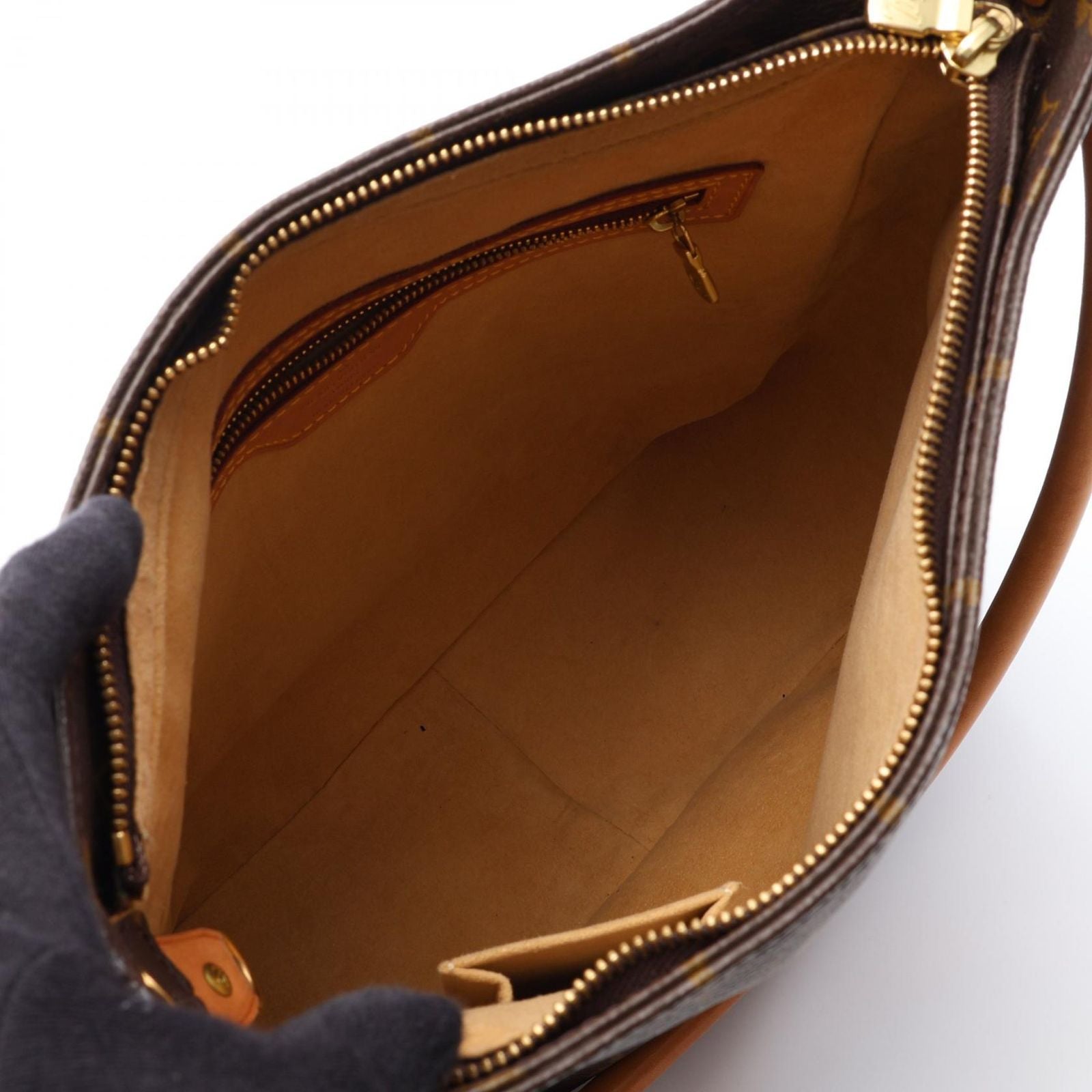 Louis Vuitton Shoulder Bag Looping GM Canvas Leather — view 3