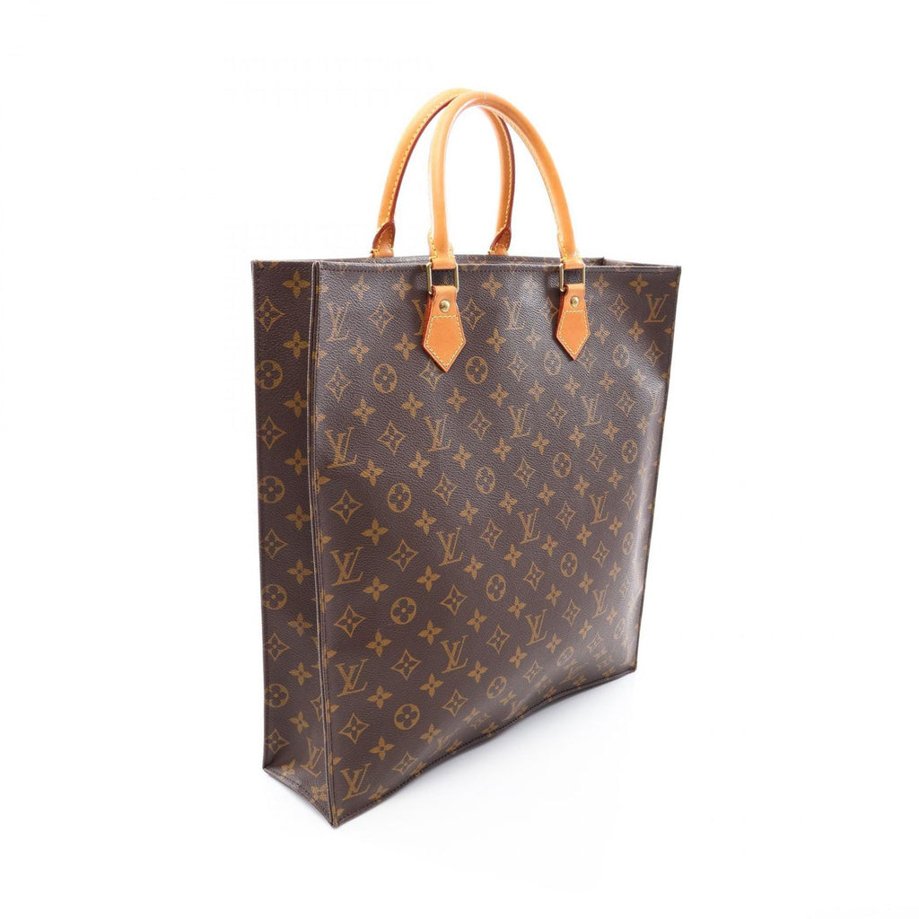 Louis Vuitton Tote Sac Plat Canvas Leather Sac — view 2