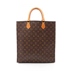 Louis Vuitton Tote Sac Plat Canvas Leather Sac