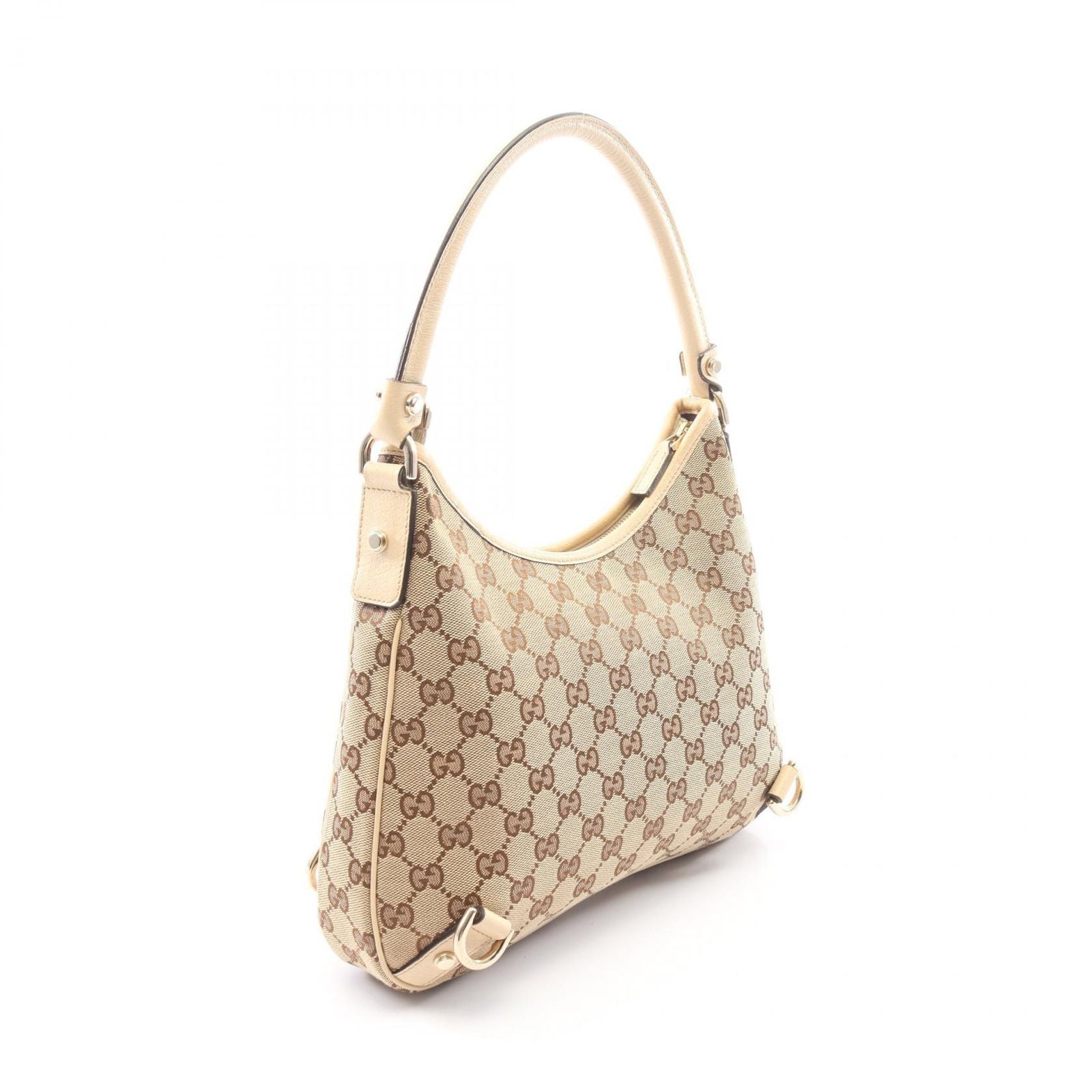 Gucci Shoulder Bag Abbey GG Canvas Beige Ivory — view 2