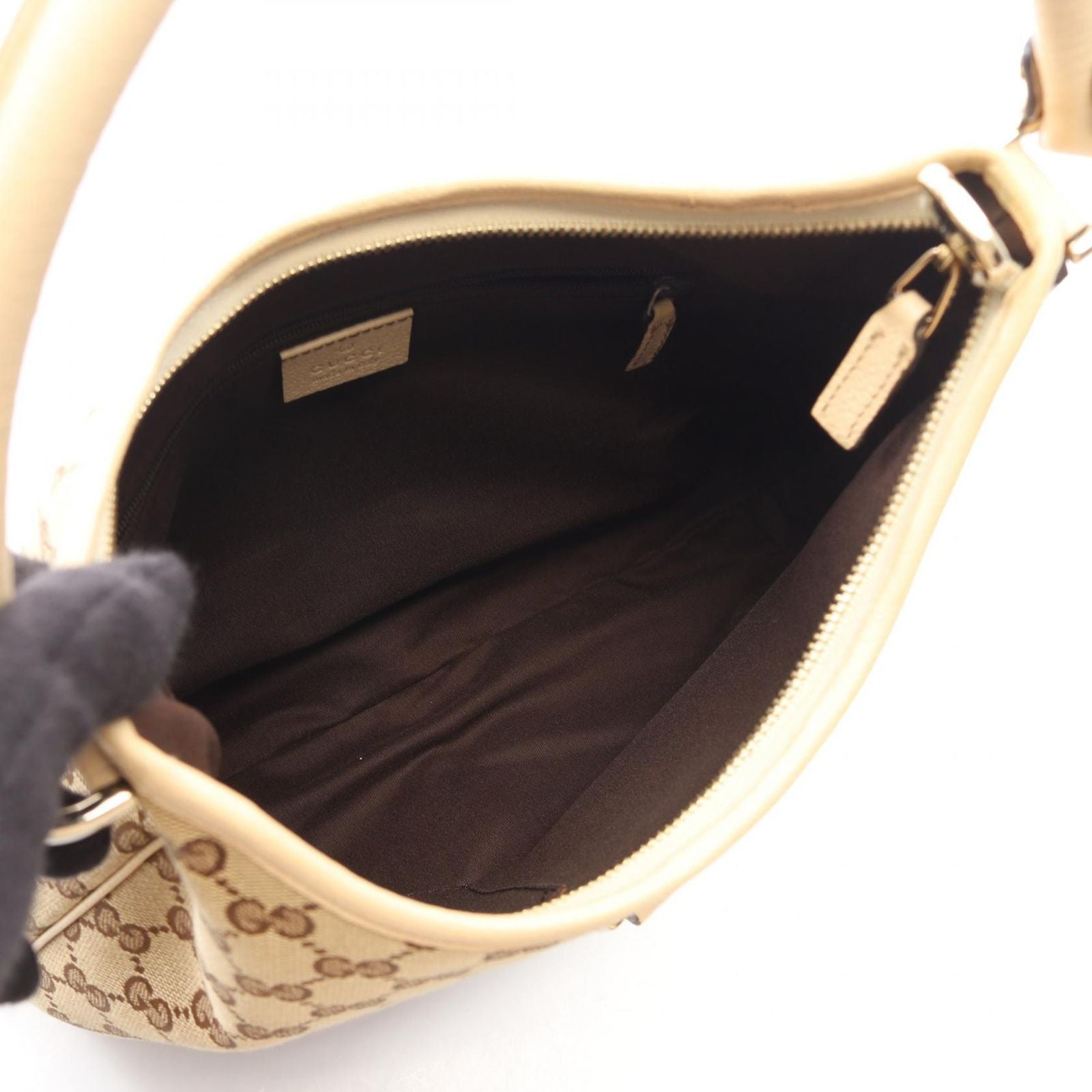 Gucci Shoulder Bag Abbey GG Canvas Beige Ivory — view 3