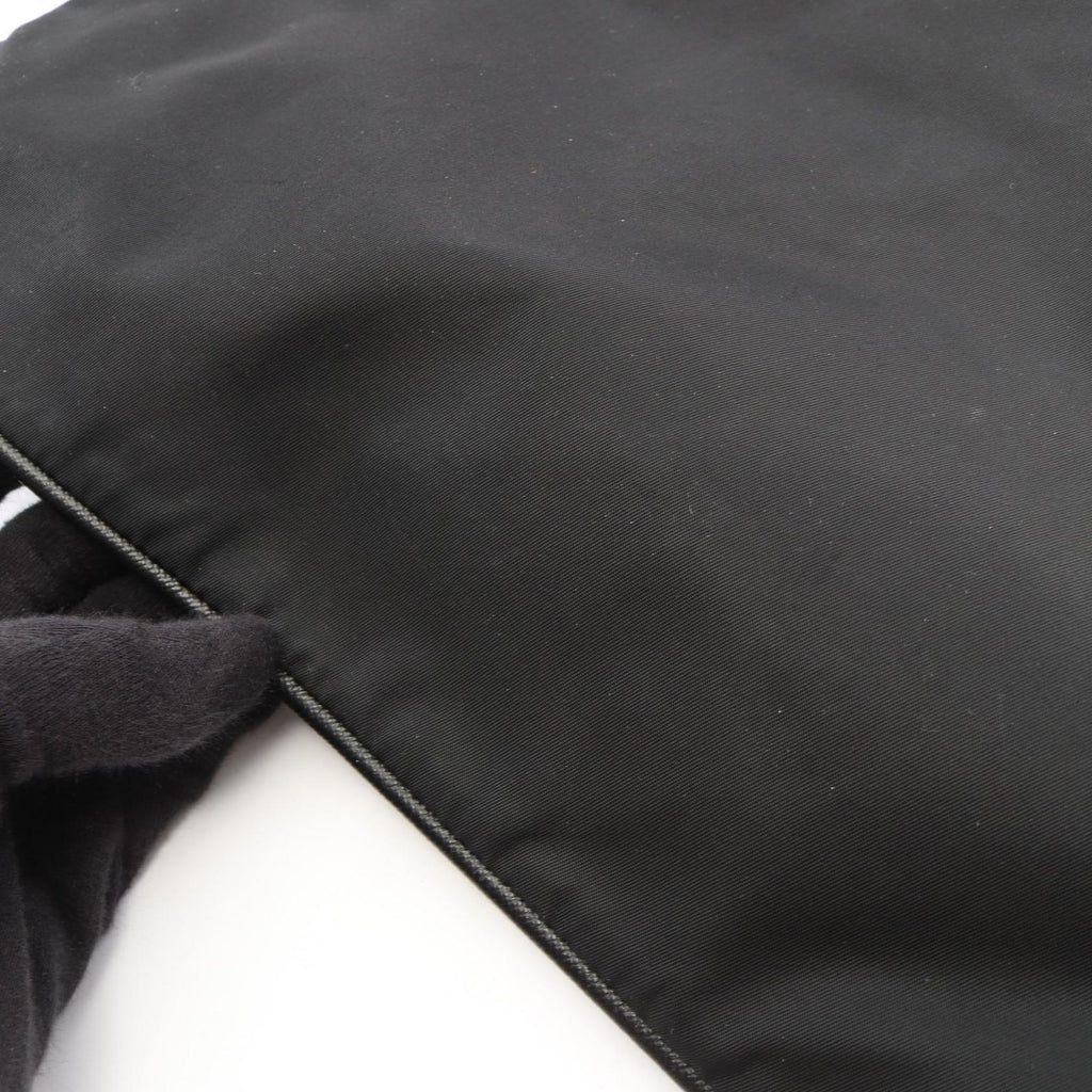 Prada Shoulder Bag Triangle Logo Black Nylon — view 7