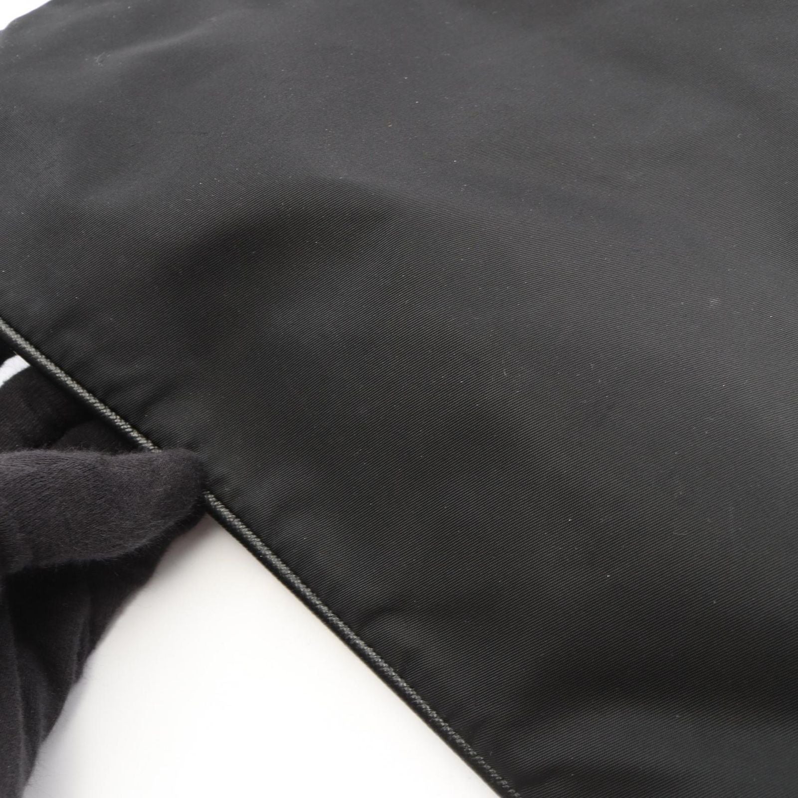 Prada Shoulder Bag Triangle Logo Black Nylon — view 7