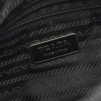 Prada Shoulder Bag Triangle Logo Black Nylon — view 4