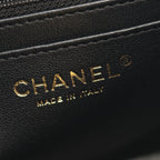 Chanel Shoulder Bag Mini Quilted Black Lambskin Chain — view 4