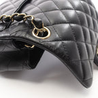 Chanel Shoulder Bag Mini Quilted Black Lambskin Chain — view 8