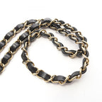 Chanel Shoulder Bag Mini Quilted Black Lambskin Chain — view 9