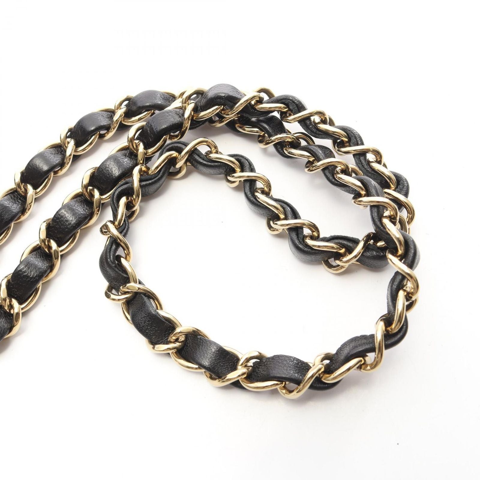 Chanel Shoulder Bag Mini Quilted Black Lambskin Chain — view 9