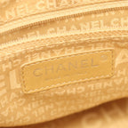 Chanel Tote Logo Fringe Black Leather Handbag — view 4