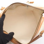 Celine Handbag Macadam White Beige Boston — view 3