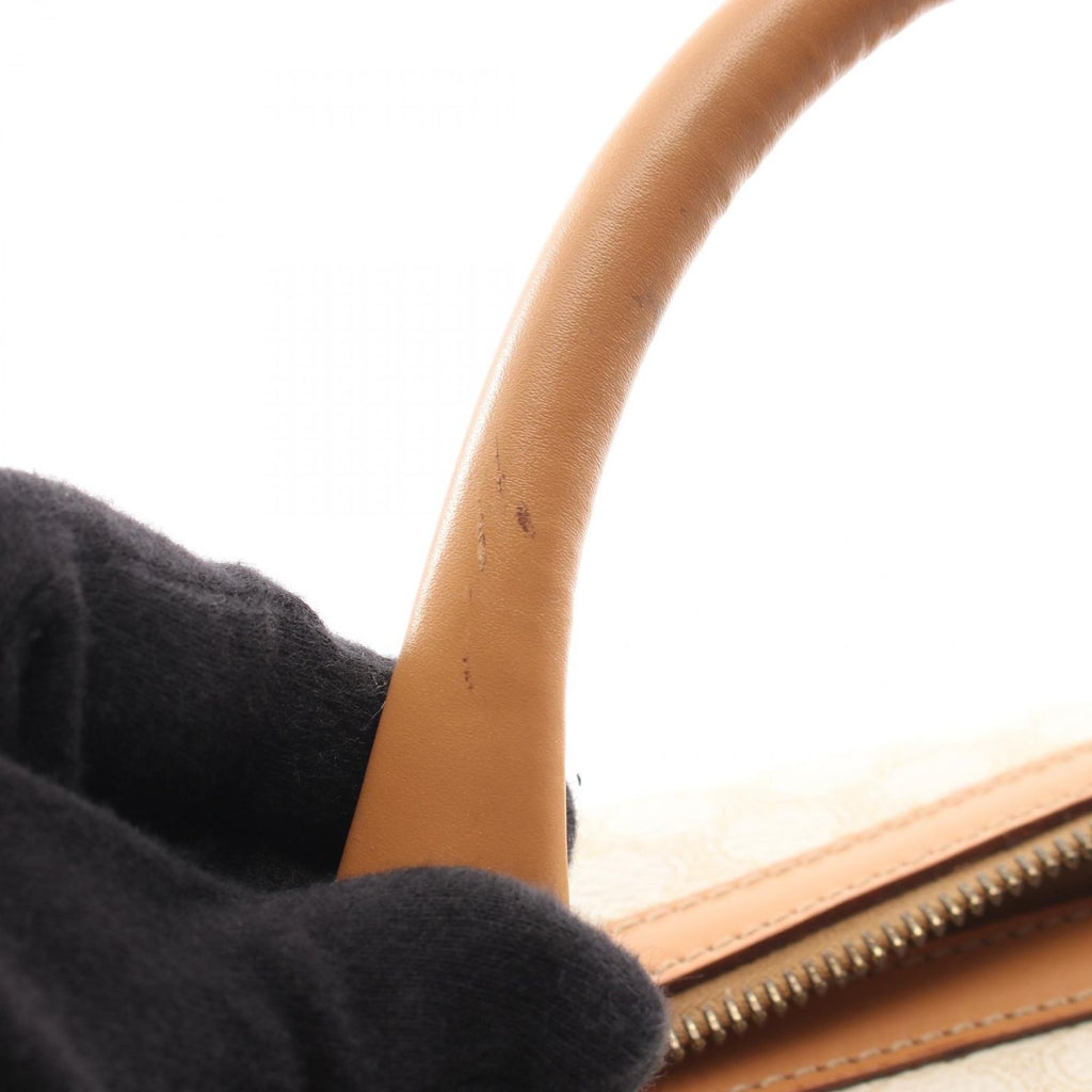 Celine Handbag Macadam White Beige Boston — view 5