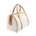 Celine Handbag Macadam White Beige Boston — view 2