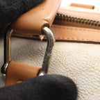 Celine Handbag Macadam White Beige Boston — view 7
