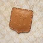 Celine Handbag Macadam White Beige Boston — view 4