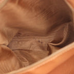 Celine Handbag Macadam Dark Brown Beige Canvas Leather Boston — view 7