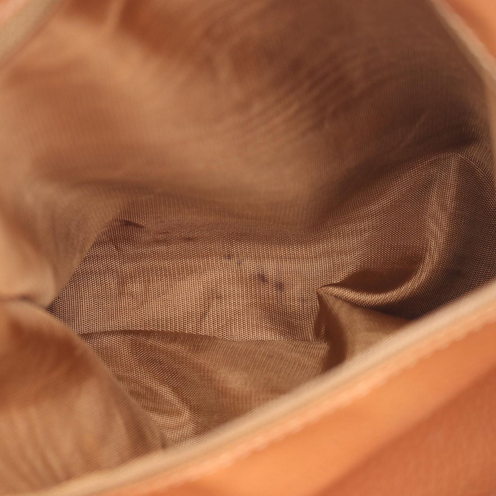 Celine Handbag Macadam Dark Brown Beige Canvas Leather Boston — view 7