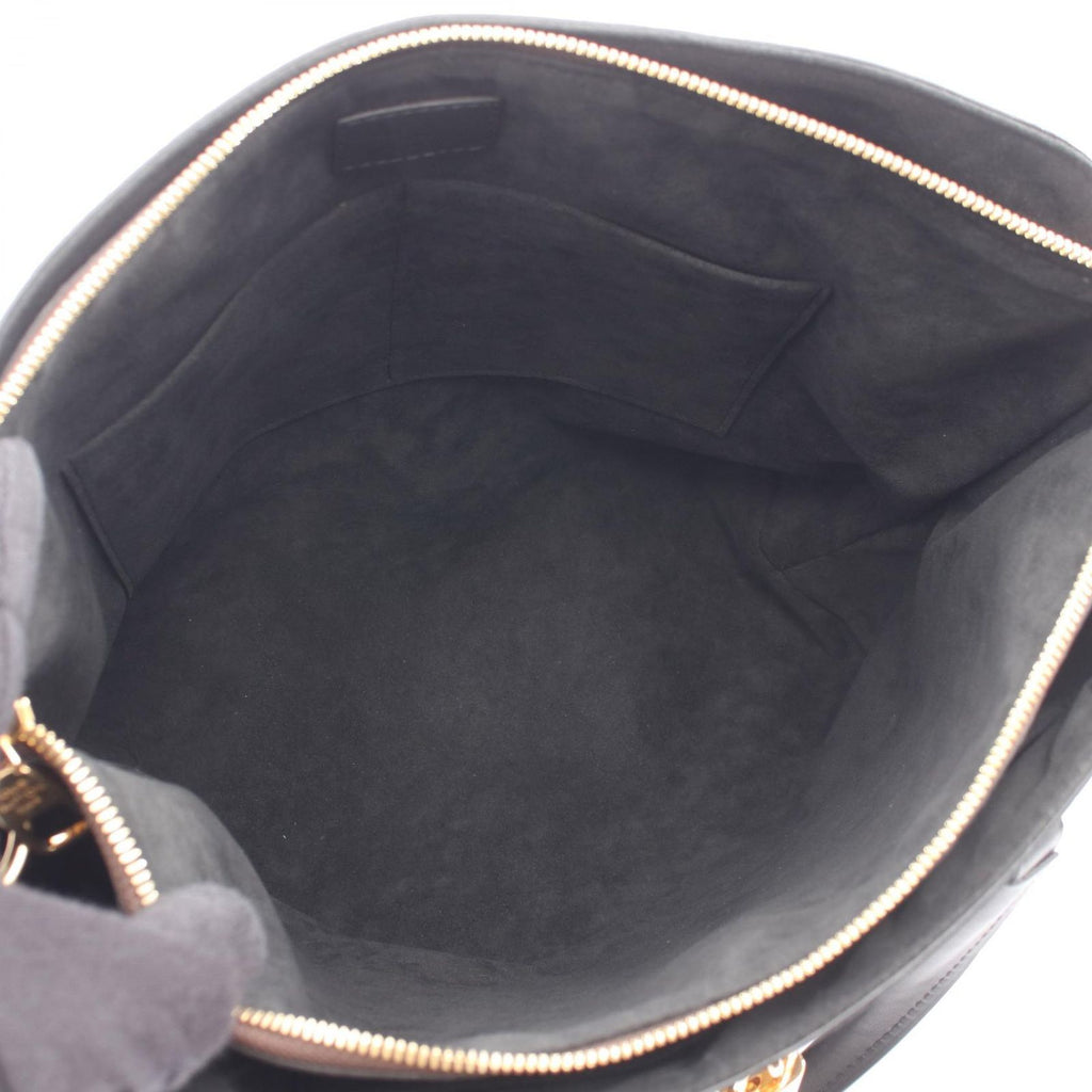 Louis Vuitton Tote Flower Zipped MM 2-Way Noir Canvas Leather — view 3