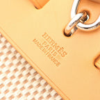 Hermes Handbag Herbag MM 2-Way Natural Sable Ecru Canvas Leather MM — view 4