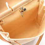 Hermes Handbag Herbag MM 2-Way Natural Sable Ecru Canvas Leather MM — view 3