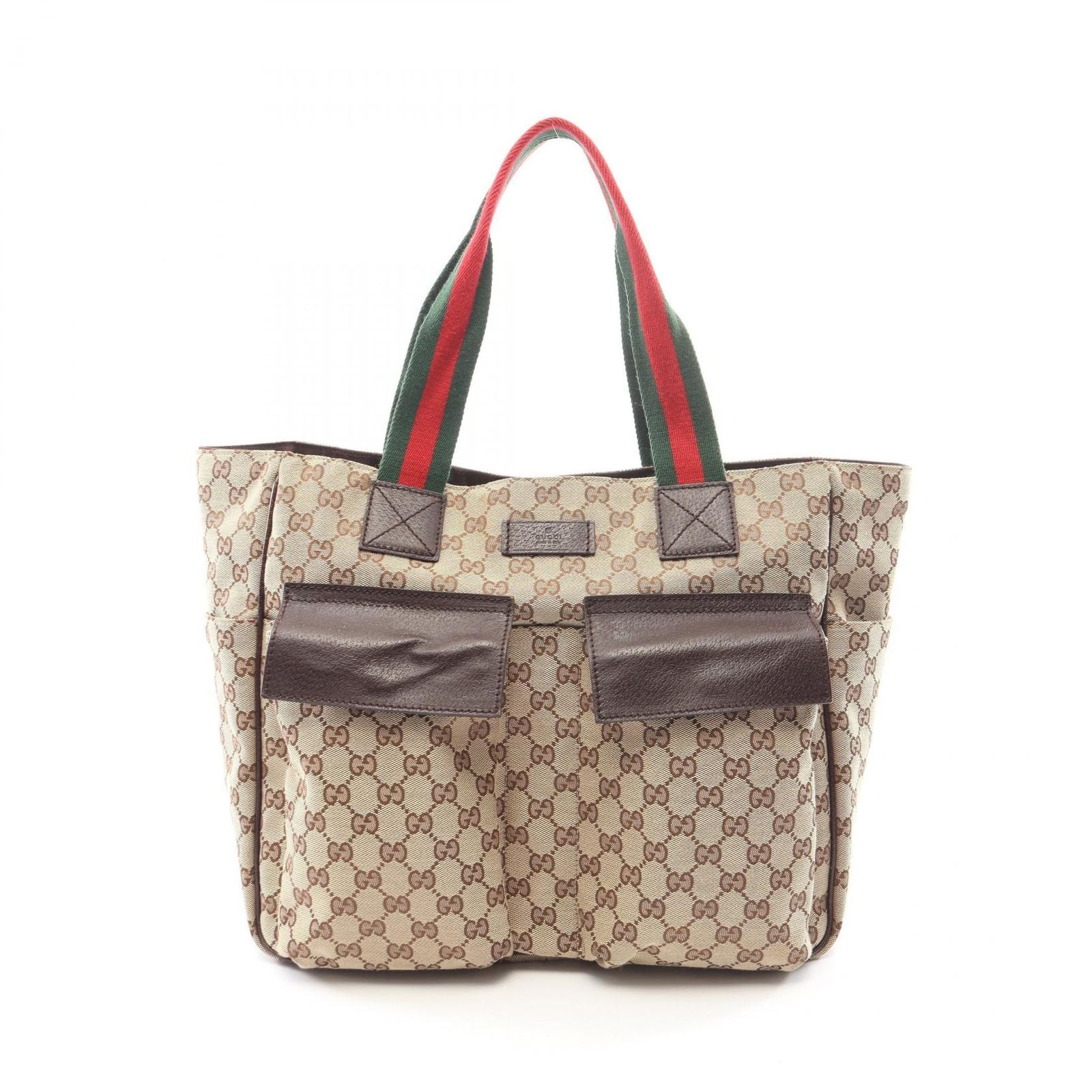 Gucci Tote GG Canvas Sherry Line Beige Brown