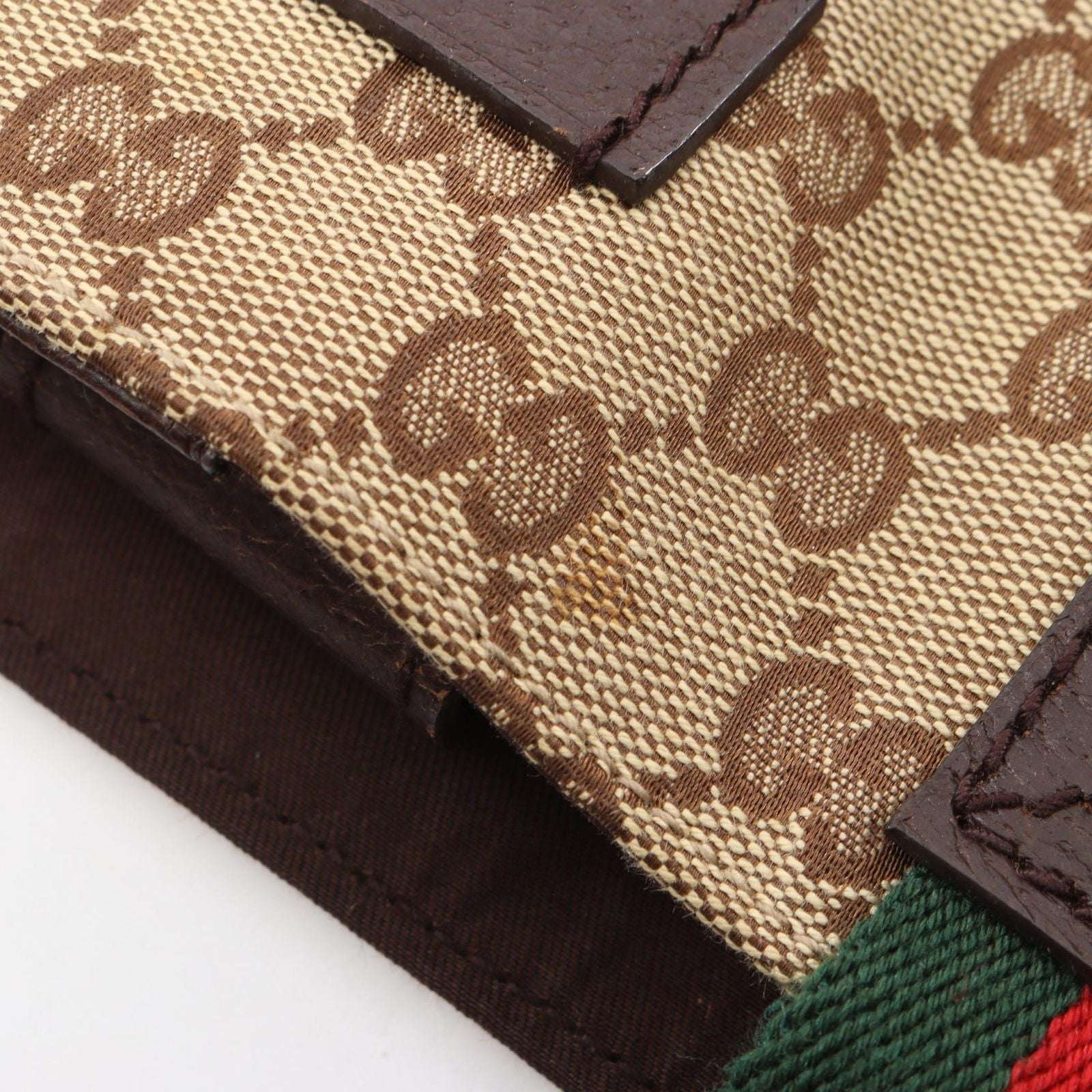 Gucci Tote GG Canvas Sherry Line Beige Brown — view 6