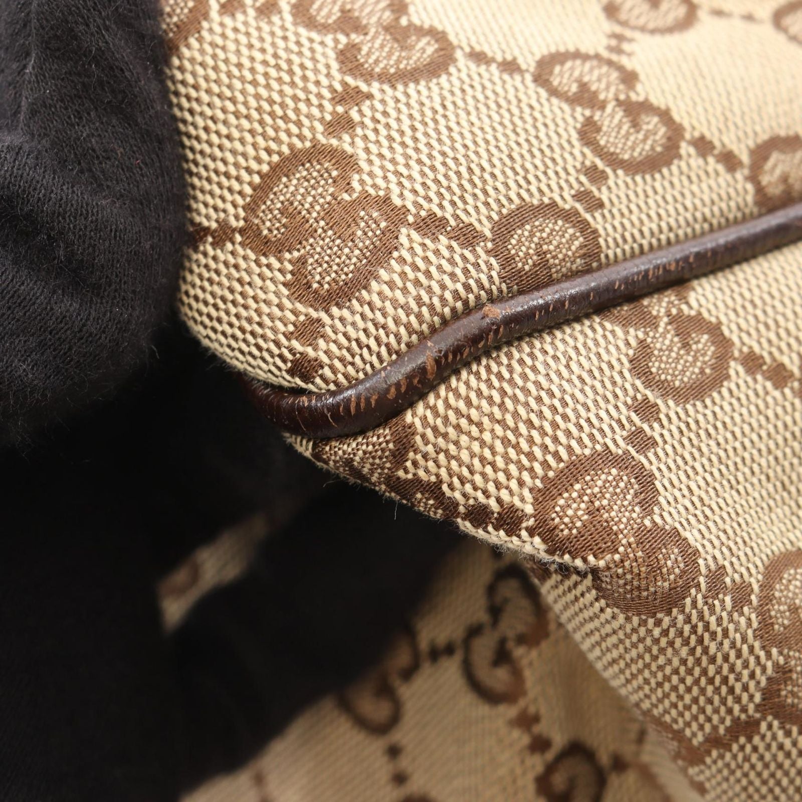 Gucci Tote GG Canvas Sherry Line Beige Brown — view 8