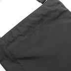 Prada Shoulder Bag Triangle Logo Black Nylon Saffiano Leather — view 6