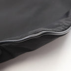 Prada Shoulder Bag Triangle Logo Black Nylon Saffiano Leather — view 7