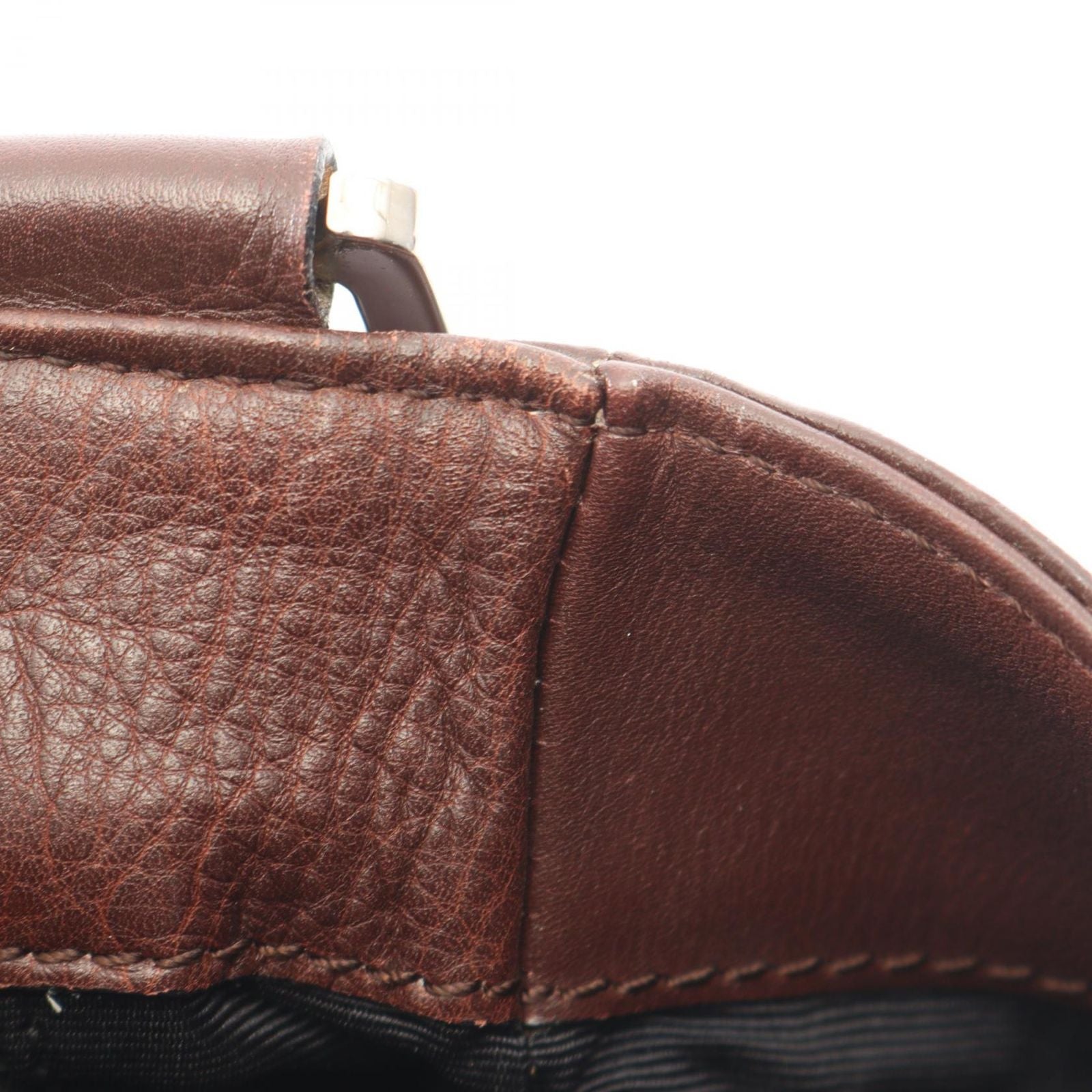 Loewe Shoulder Bag Anagram Brown Leather — view 5