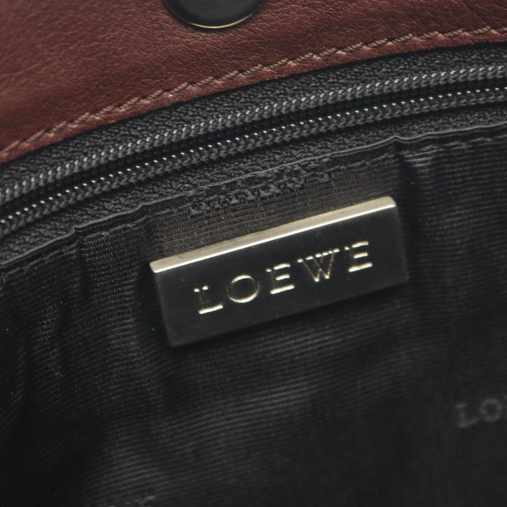 Loewe Shoulder Bag Anagram Brown Leather — view 4