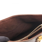 Celine Tote Macadam Dark Brown Beige Canvas Leather — view 5
