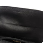 Saint Laurent Shoulder Bag Logo Black Leather — view 7