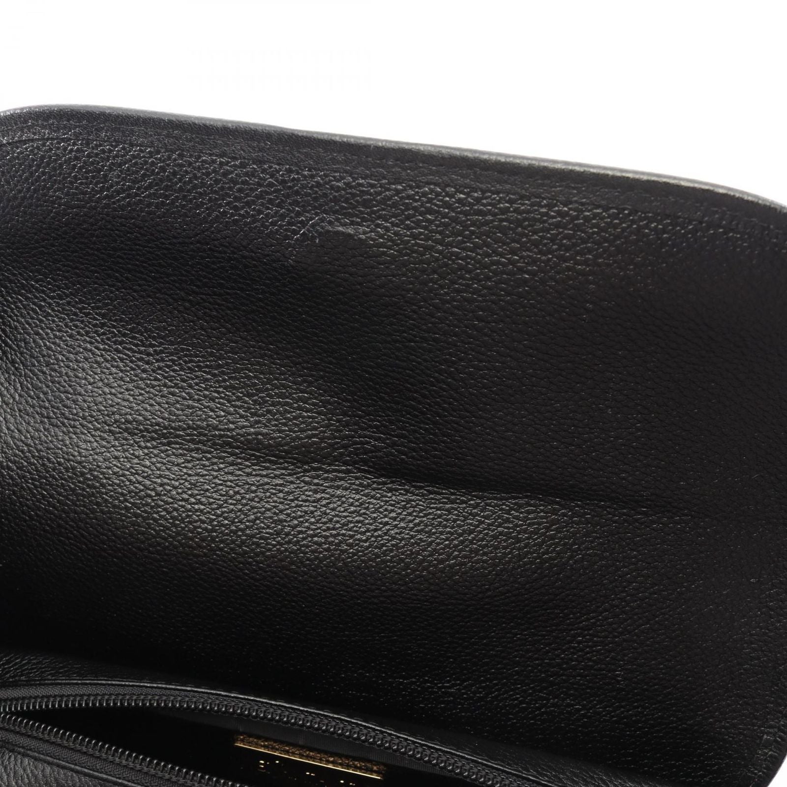 Saint Laurent Shoulder Bag Logo Black Leather — view 7